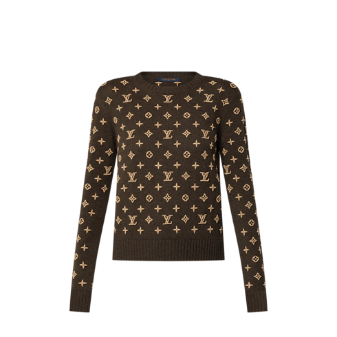 Áo Dệt Kim Họa Tiết Monogram in Đồ Nữ's Trang phục Đồ dệt kim collections by Louis Vuitton (Thu phóng sản phẩm)