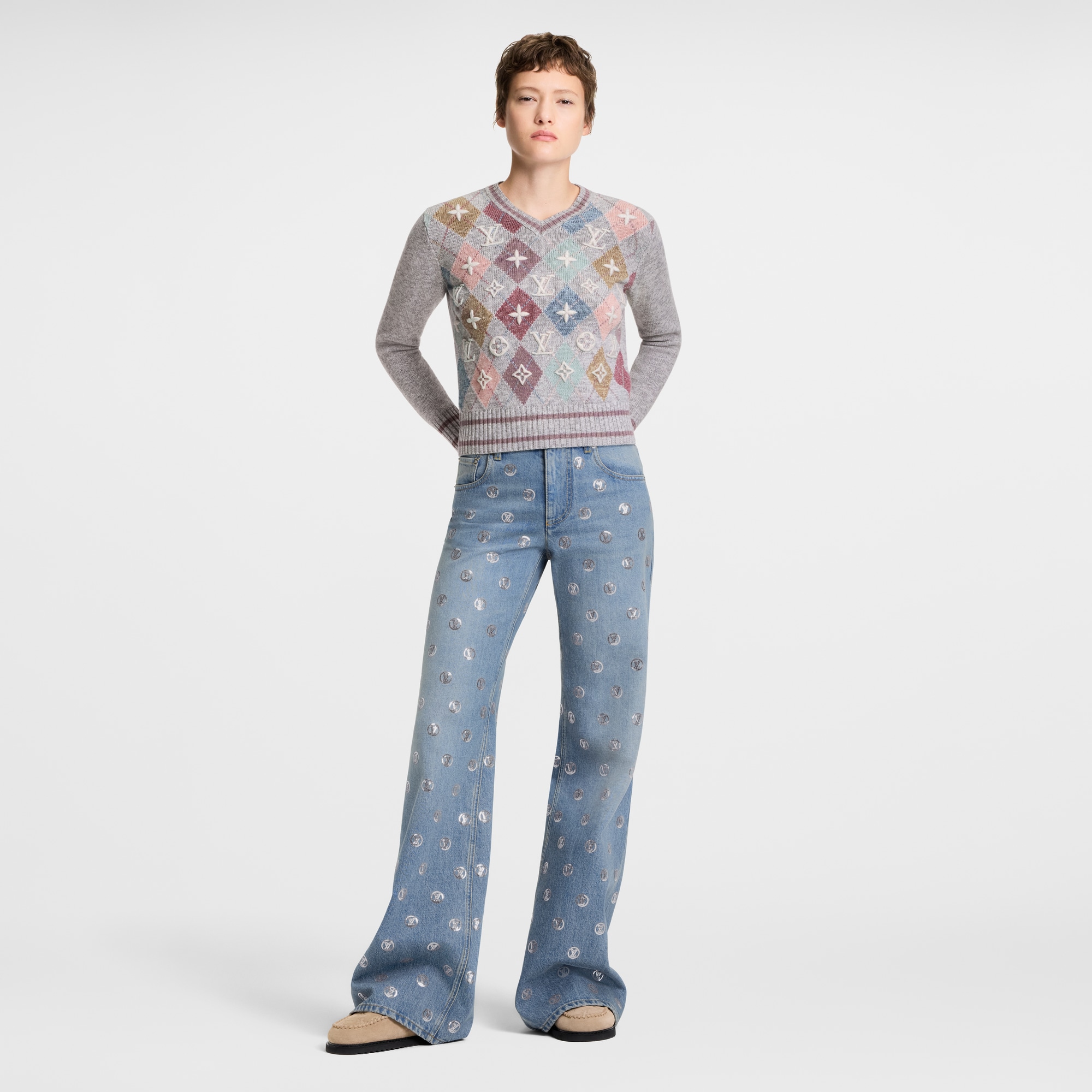 3D Signature Argyle Pullover  in Đồ Nữ