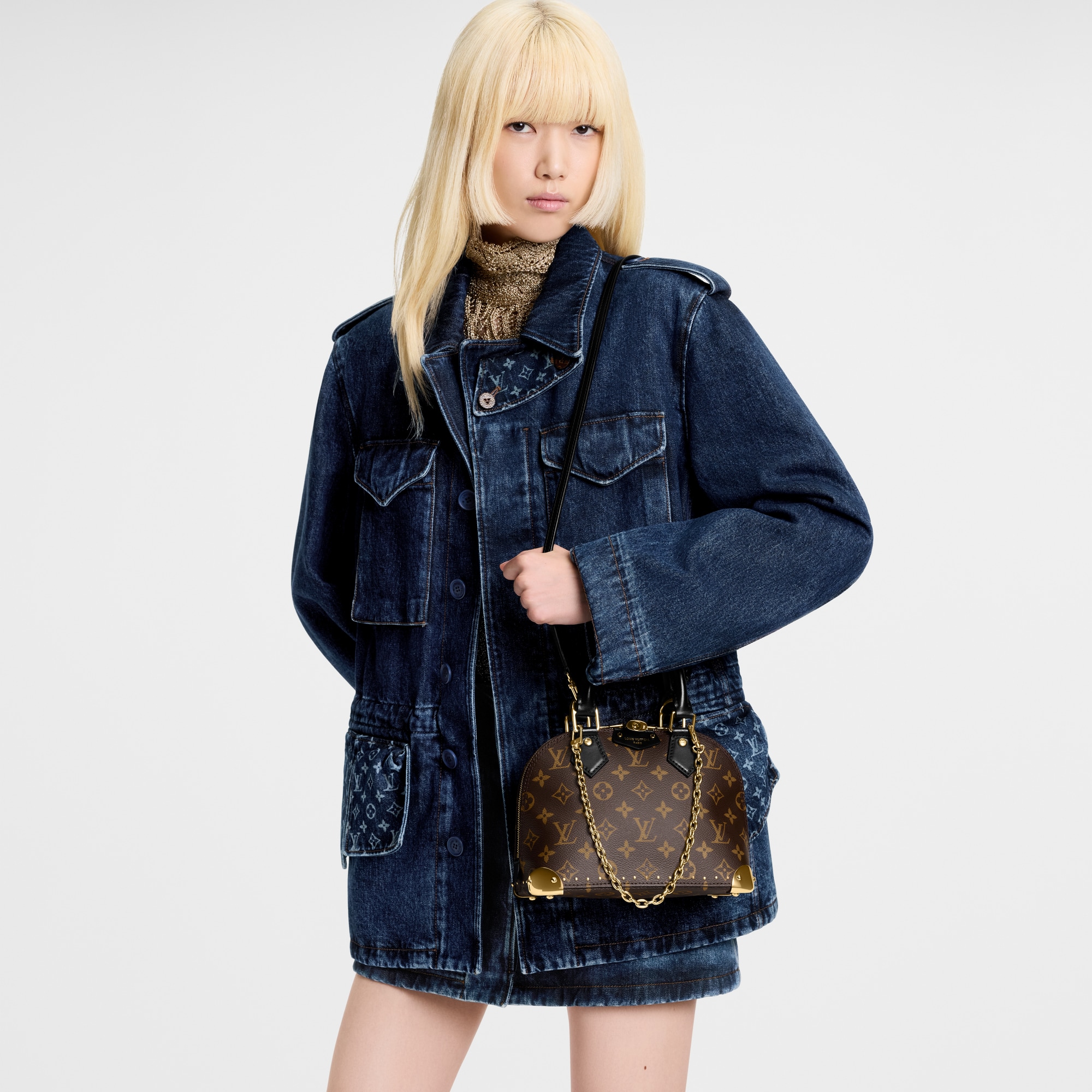 Túi Alma Trunk BB Monogram in Túi và Phụ kiện bằng da