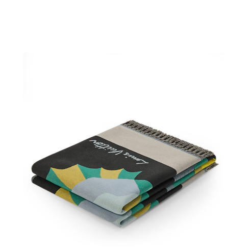 Chăn Phủ Animali Fantastici Fish in Rương, Phụ kiện du lịch và Trang trí nội thất's Trang trí nội thất và Nghệ thuật không gian phòng ăn Đồ dệt may khác collections by Louis Vuitton (Thu phóng sản phẩm)