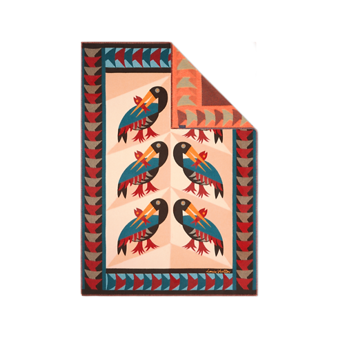 Chăn Phủ Animali Fantastici Pelican in Rương, Phụ kiện du lịch và Trang trí nội thất's Trang trí nội thất và Nghệ thuật không gian phòng ăn Đồ dệt may khác collections by Louis Vuitton (Thu phóng sản phẩm)