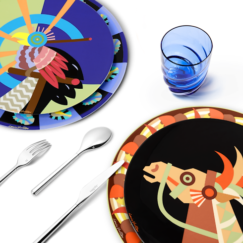 Đĩa Ăn Animali Fantastici Royal Parrot in Rương, Phụ kiện du lịch và Trang trí nội thất's Trang trí nội thất và Nghệ thuật không gian phòng ăn Nghệ thuật không gian phòng ăn collections by Louis Vuitton (Thu phóng sản phẩm)