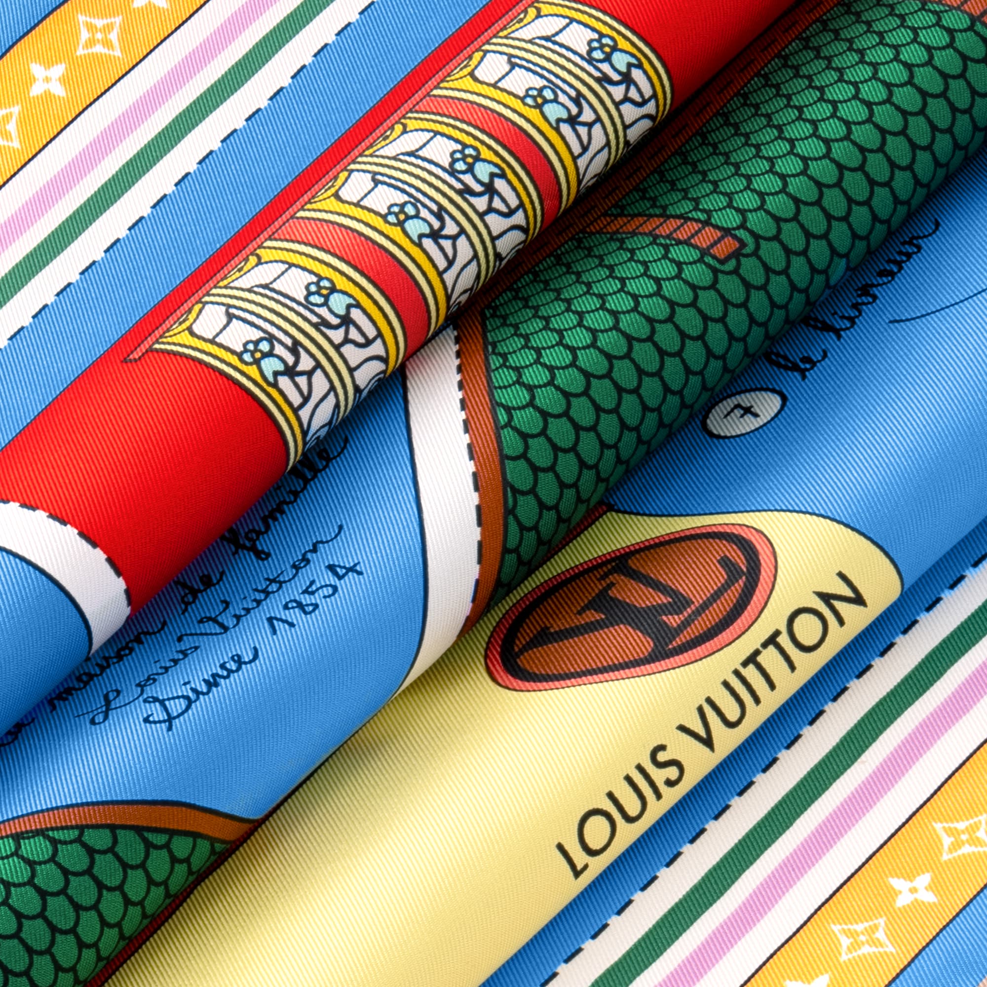 Khăn Lụa Vuông Asnieres Paper House 90 . in Đồ Nữ