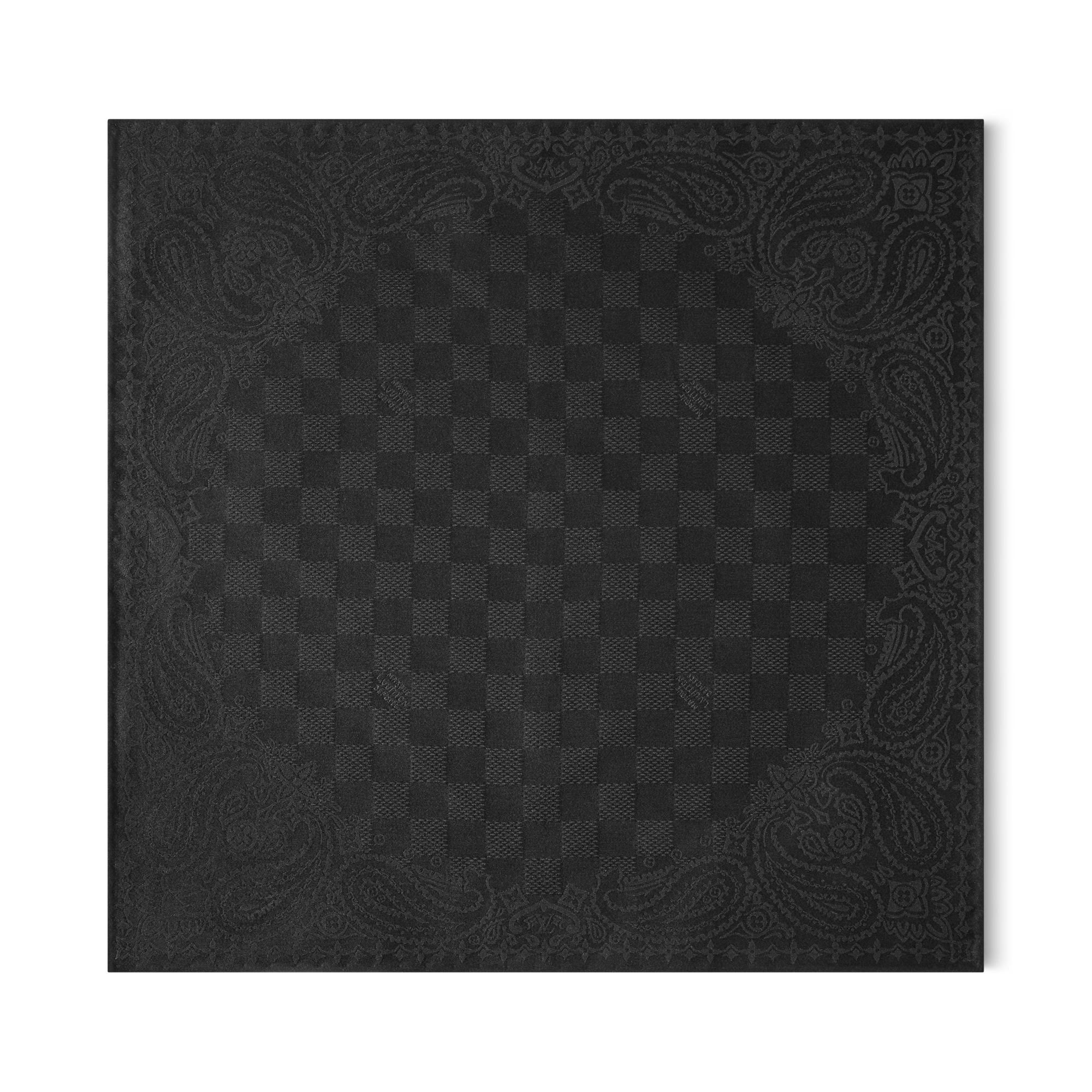 Khăn Lụa Vuông Cài Túi Bandana Damier . in Đồ Nam