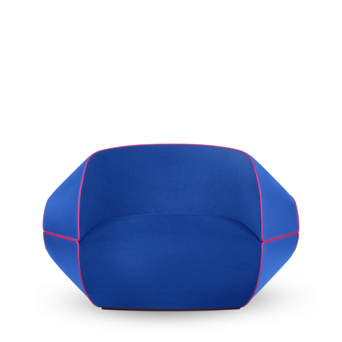 Ghế Binda Armchair - Raw Edges in Rương, Phụ kiện du lịch và Trang trí nội thất's Trang trí nội thất và Nghệ thuật không gian phòng ăn Nội thất collections by Louis Vuitton (Thu phóng sản phẩm)