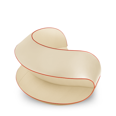 Ghế Binda Armchair - Raw Edges in Rương, Phụ kiện du lịch và Trang trí nội thất's Trang trí nội thất và Nghệ thuật không gian phòng ăn Nội thất collections by Louis Vuitton (Thu phóng sản phẩm)