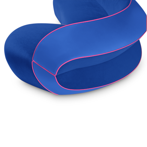 Ghế Binda Sofa - Raw Edges in Rương, Phụ kiện du lịch và Trang trí nội thất's Trang trí nội thất và Nghệ thuật không gian phòng ăn Nội thất collections by Louis Vuitton (Thu phóng sản phẩm)