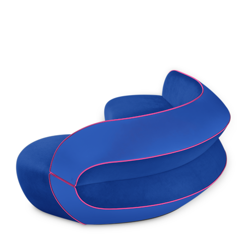 Ghế Binda Sofa - Raw Edges in Rương, Phụ kiện du lịch và Trang trí nội thất's Trang trí nội thất và Nghệ thuật không gian phòng ăn Nội thất collections by Louis Vuitton (Thu phóng sản phẩm)