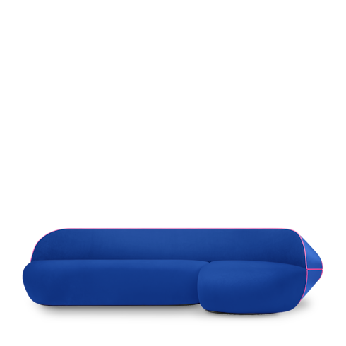 Ghế Binda Sofa - Raw Edges in Rương, Phụ kiện du lịch và Trang trí nội thất's Trang trí nội thất và Nghệ thuật không gian phòng ăn Nội thất collections by Louis Vuitton (Thu phóng sản phẩm)