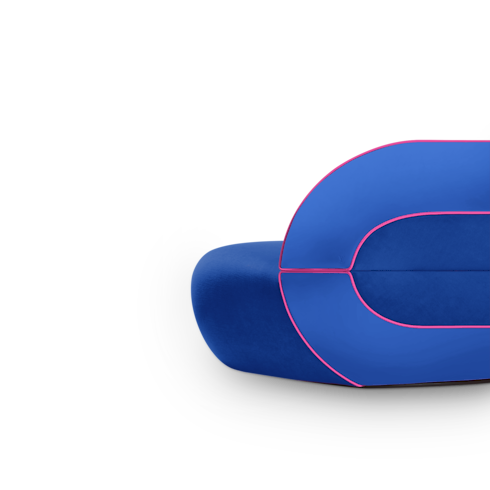 Ghế Binda Sofa - Raw Edges in Rương, Phụ kiện du lịch và Trang trí nội thất's Trang trí nội thất và Nghệ thuật không gian phòng ăn Nội thất collections by Louis Vuitton (Thu phóng sản phẩm)