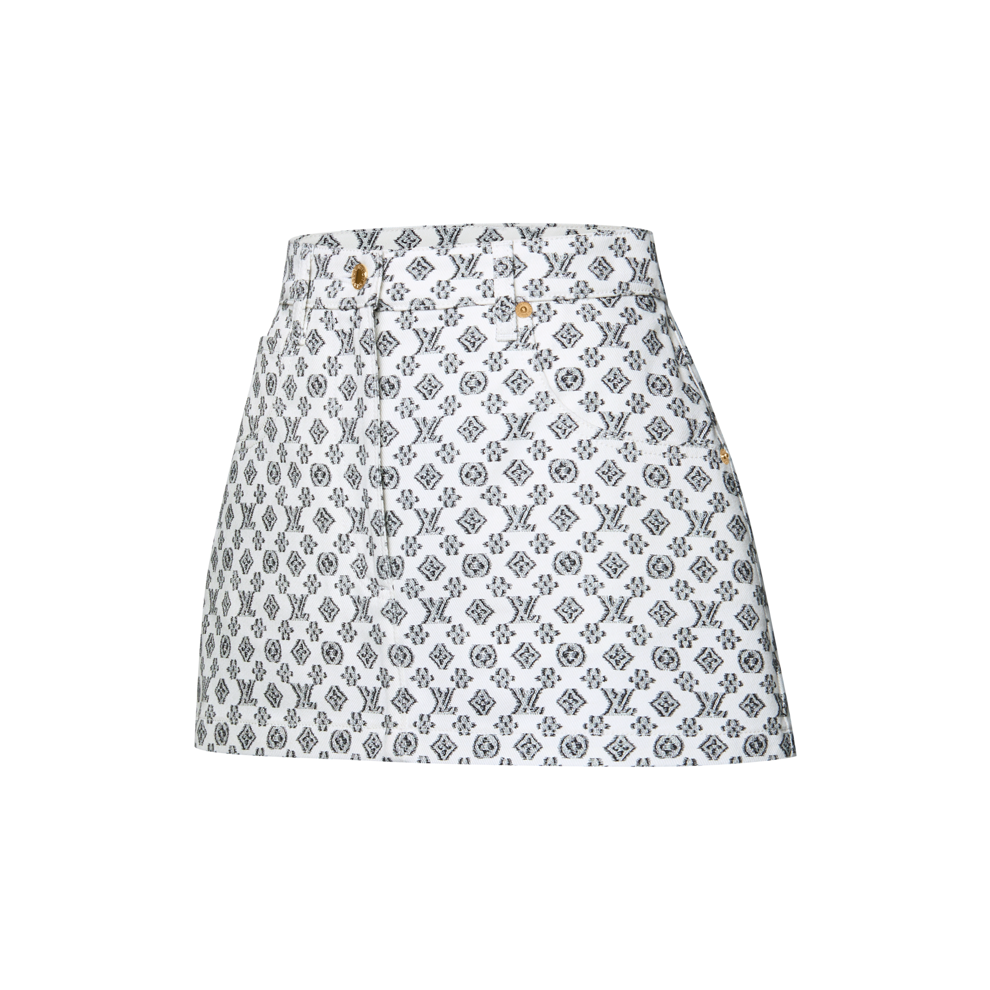 Váy Ngắn Họa Tiết Monogram  in Đồ Nữ
