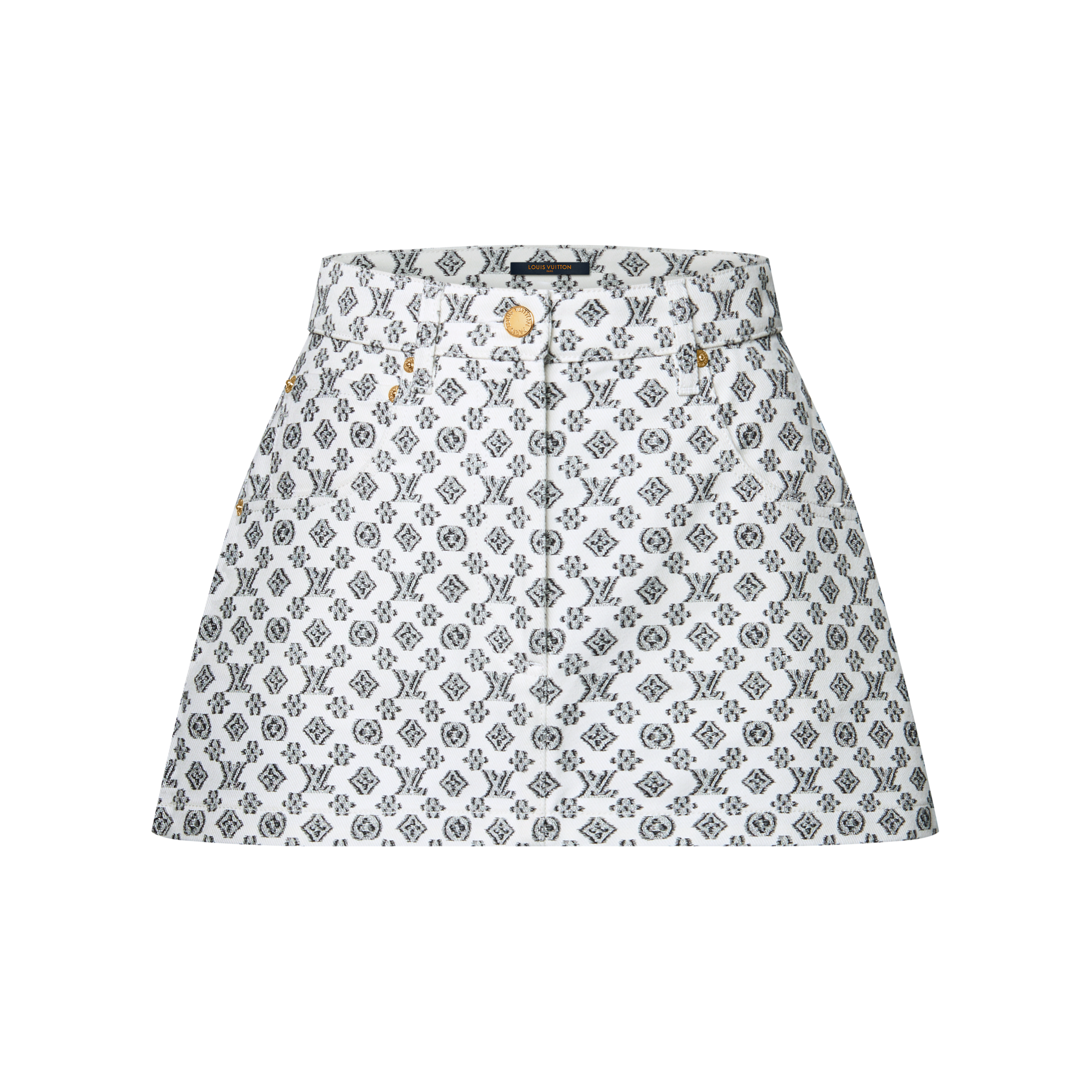 Váy Ngắn Họa Tiết Monogram  in Đồ Nữ