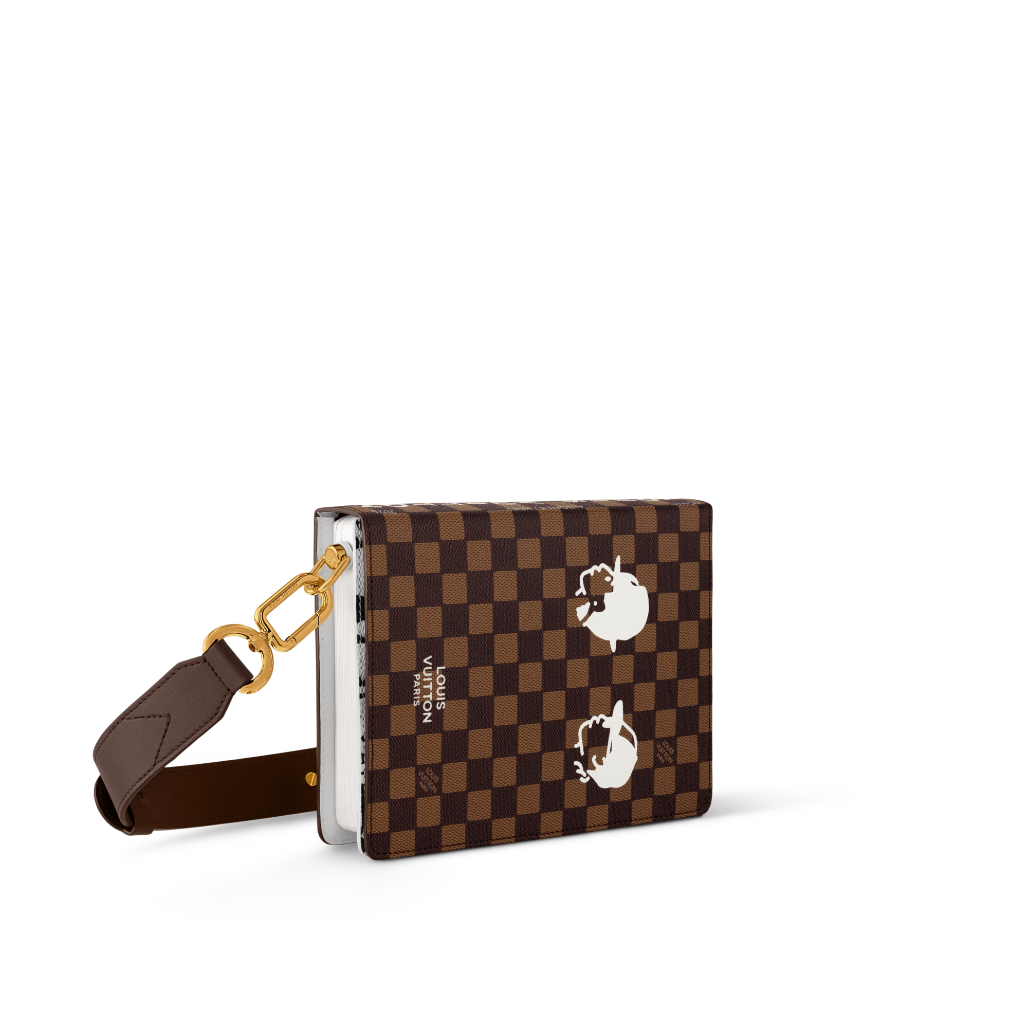 Túi Book Messenger Damier Ebene Canvas in Túi và Phụ kiện bằng da