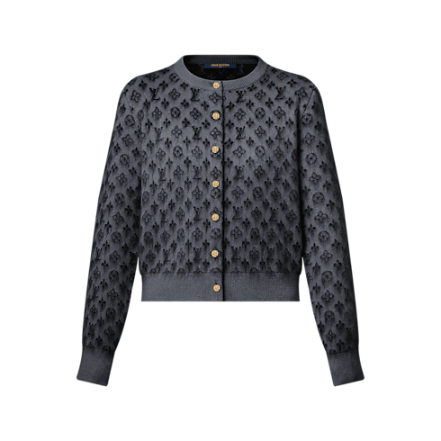 Áo Khoác Len Họa Tiết Monogram in Đồ Nữ's Trang phục Đồ dệt kim collections by Louis Vuitton (Thu phóng sản phẩm)