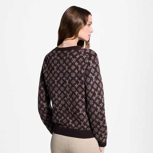 Áo Len Họa Tiết Monogram in Đồ Nữ's Trang phục Đồ dệt kim collections by Louis Vuitton (Thu phóng sản phẩm)