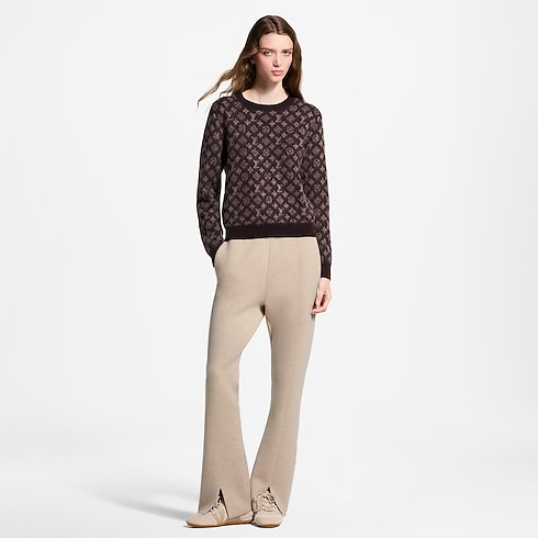 Áo Len Họa Tiết Monogram in Đồ Nữ's Trang phục Đồ dệt kim collections by Louis Vuitton (Thu phóng sản phẩm)