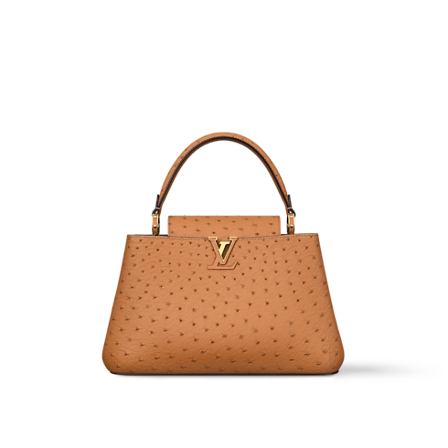 Capucines MM Souple Pontets Autruche in Đồ Nữ's Túi Túi Capucines collections by Louis Vuitton (Thu phóng sản phẩm)