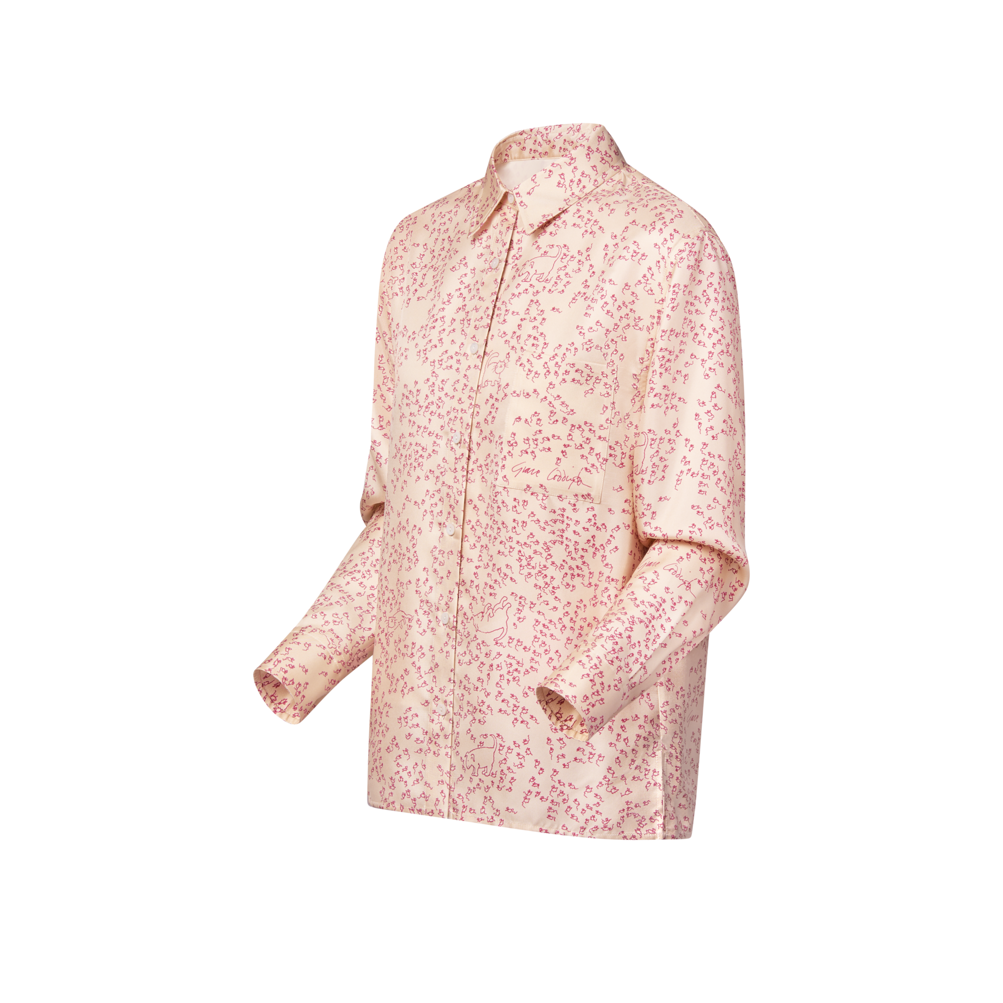 Áo Sơ Mi Lụa  in Đồ Nữ