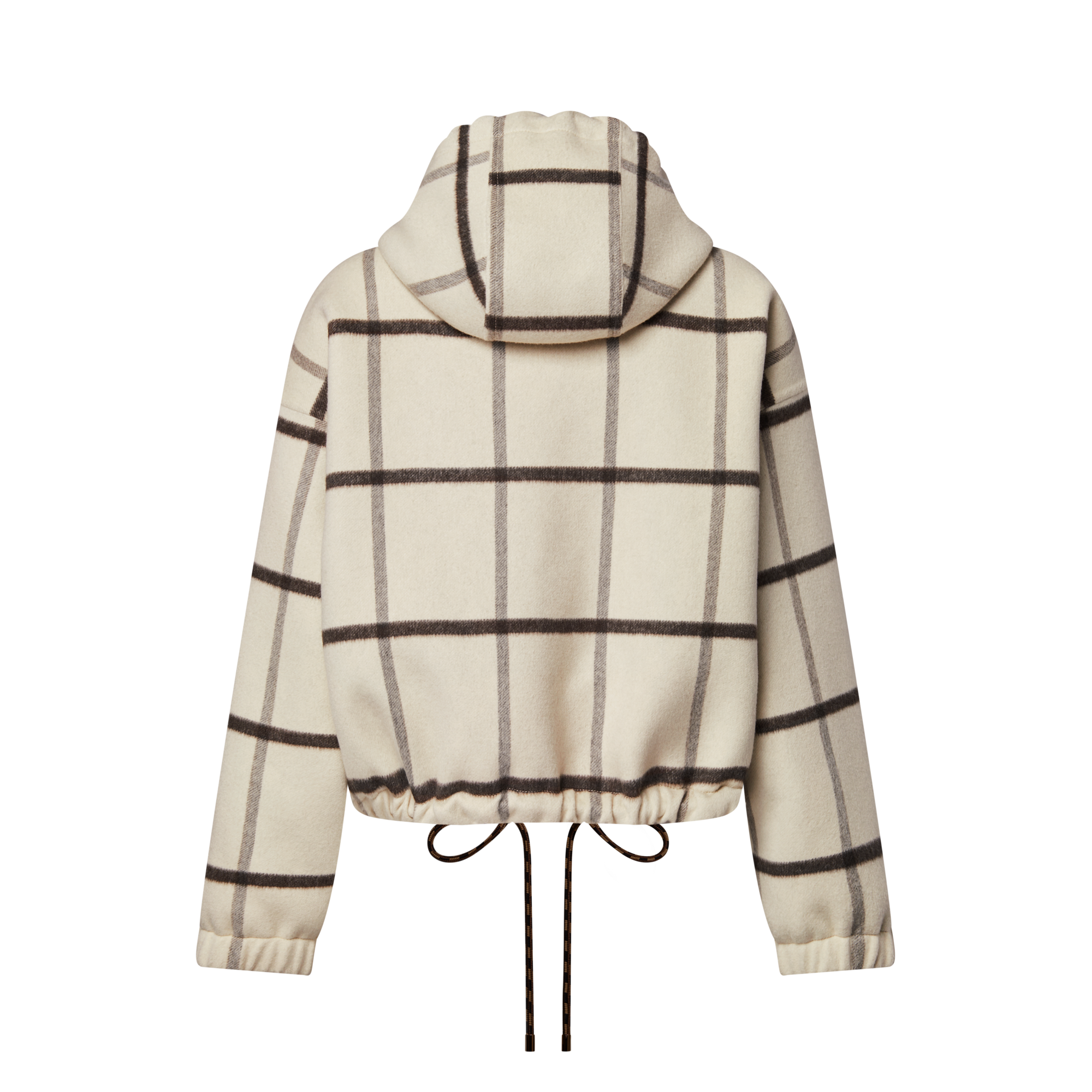 Check Motif Hooded Jacket  in Đồ Nữ