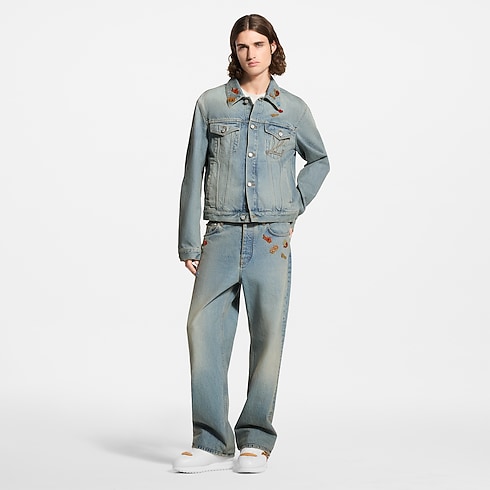 Quần Jean in Đồ Nam's Trang phục Đồ Denim collections by Louis Vuitton (Thu phóng sản phẩm)