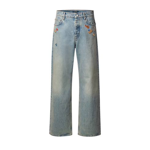 Quần Jean in Đồ Nam's Trang phục Đồ Denim collections by Louis Vuitton (Thu phóng sản phẩm)