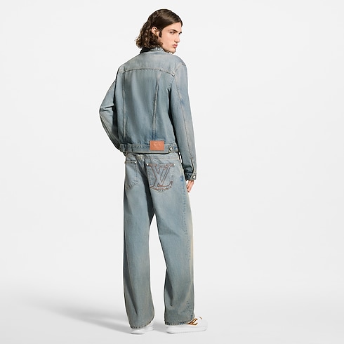 Áo Khoác Denim in Đồ Nam's Trang phục Áo khoác ngoài collections by Louis Vuitton (Thu phóng sản phẩm)