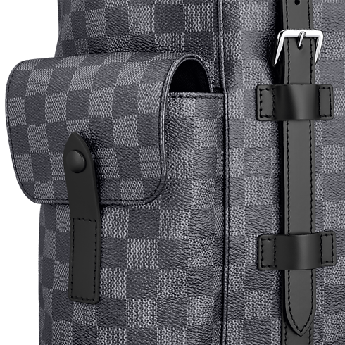Ba Lô Christopher MM Damier Graphite Canvas in Đồ Nam's Du lịch Tất cả Vali và Phụ kiện du lịch collections by Louis Vuitton (Thu phóng sản phẩm)