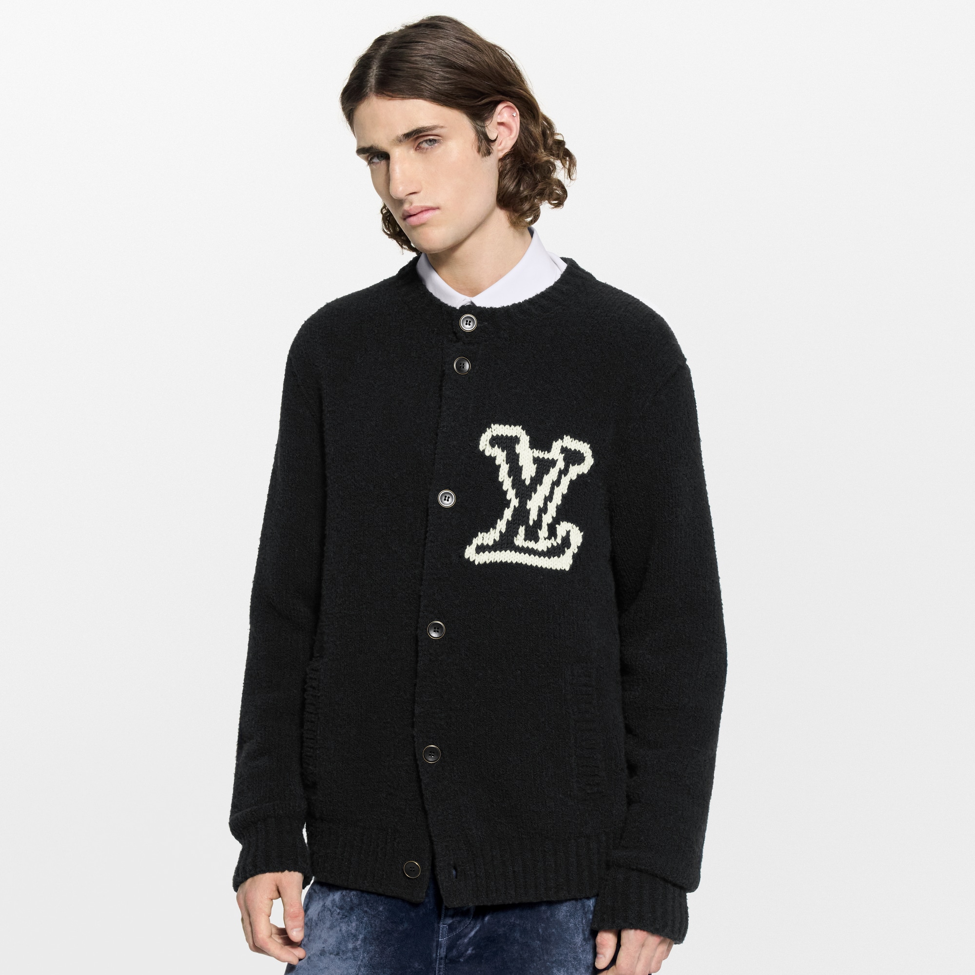 Chunky Intarsia Signature Cardigan  in Đồ Nam