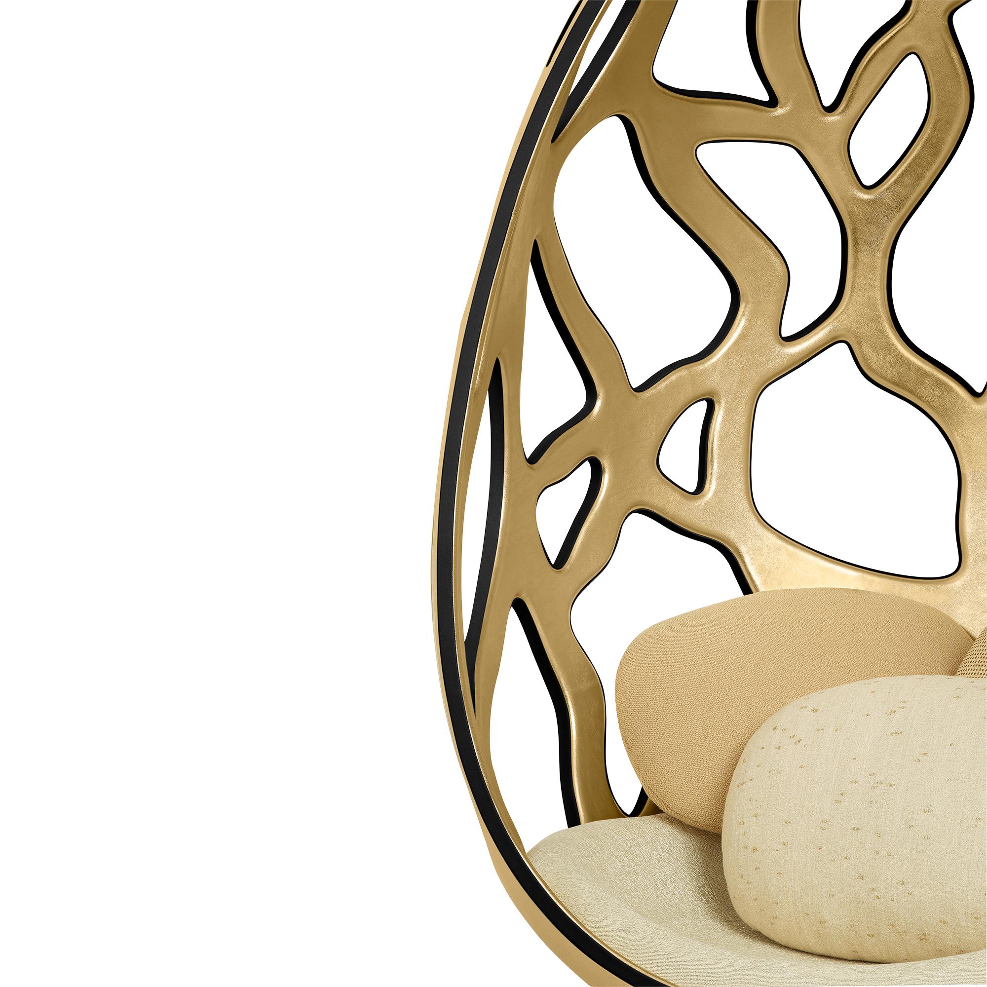 Ghế Cocoon - Fernando & Humberto Campana  Da bò in Rương, Phụ kiện du lịch và Trang trí nội thất