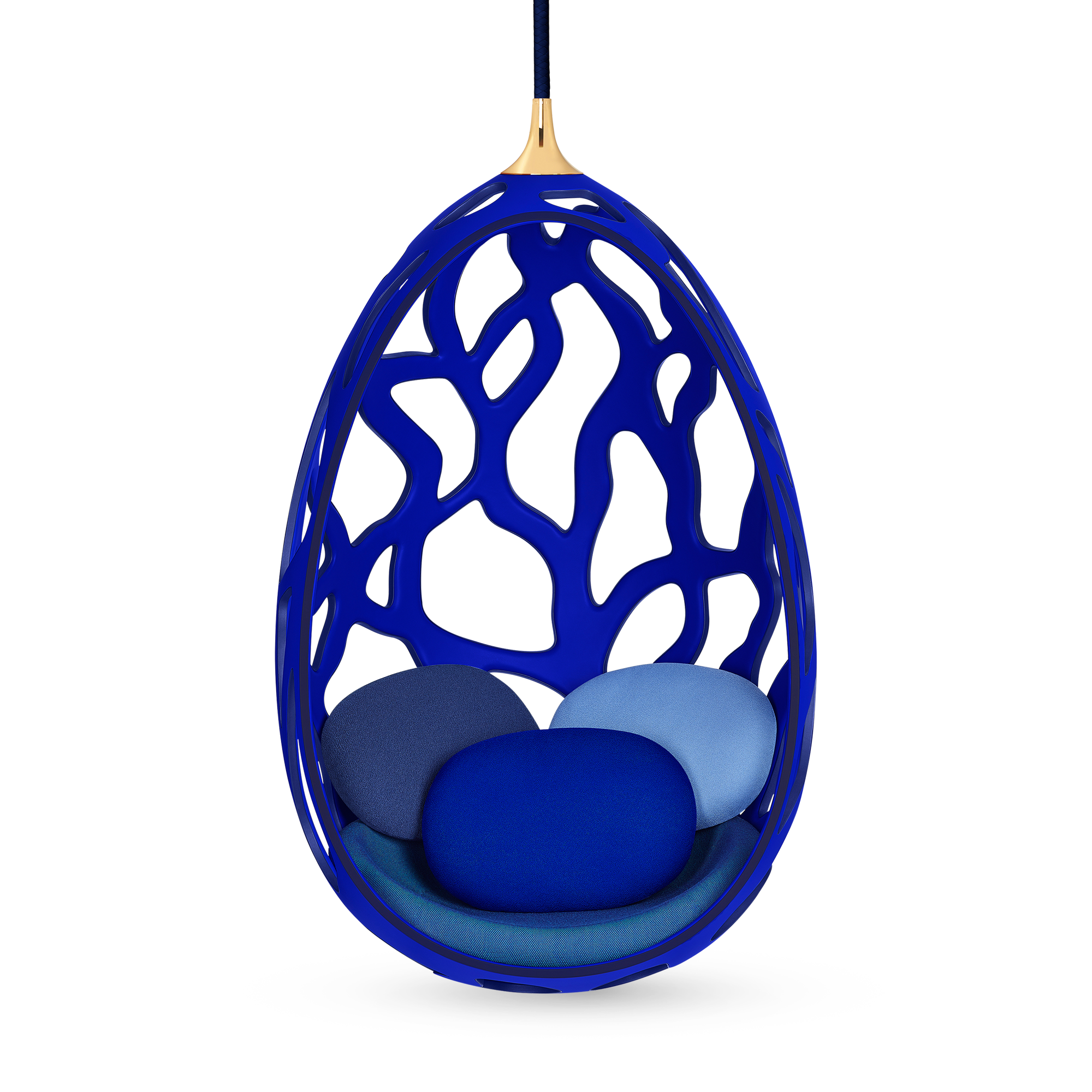 Ghế Cocoon - Fernando & Humberto Campana  Da bò in Rương, Phụ kiện du lịch và Trang trí nội thất