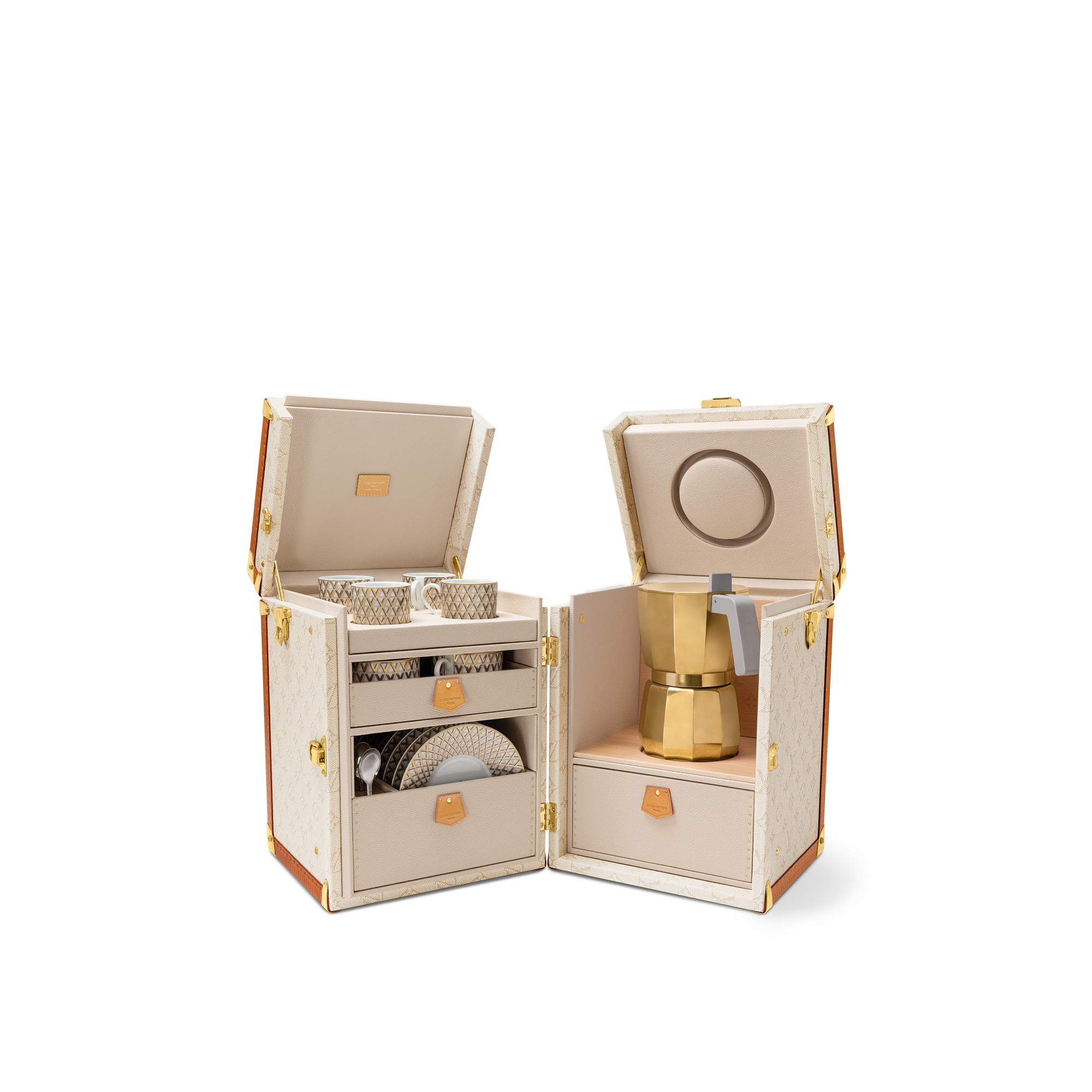 Rương Coffee Trunk Monogram Heritage G71 in Rương, Phụ kiện du lịch và Trang trí nội thất