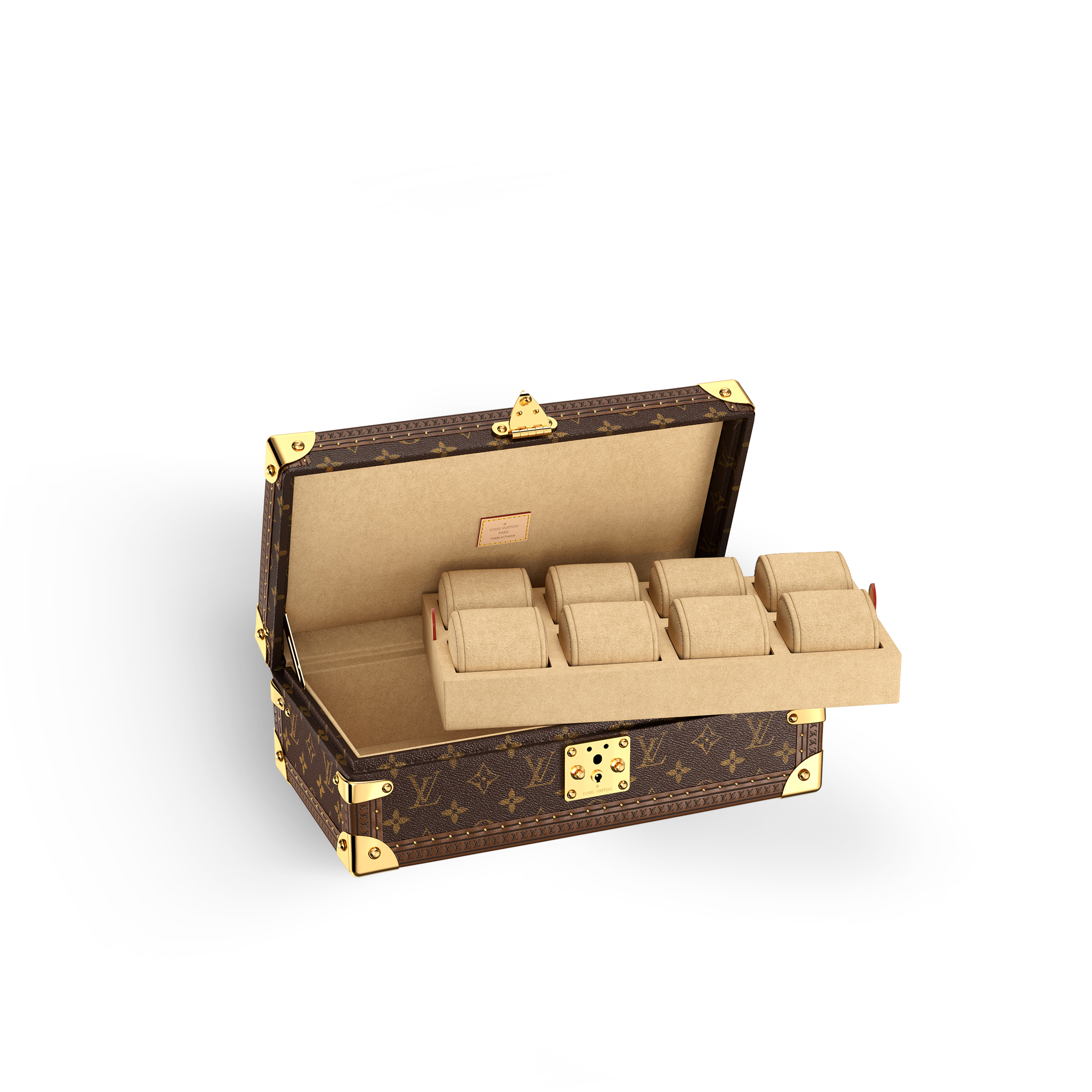 Rương Đựng Đồng Hồ Coffret 8 Montres Monogram Canvas in Les Extraordinaires