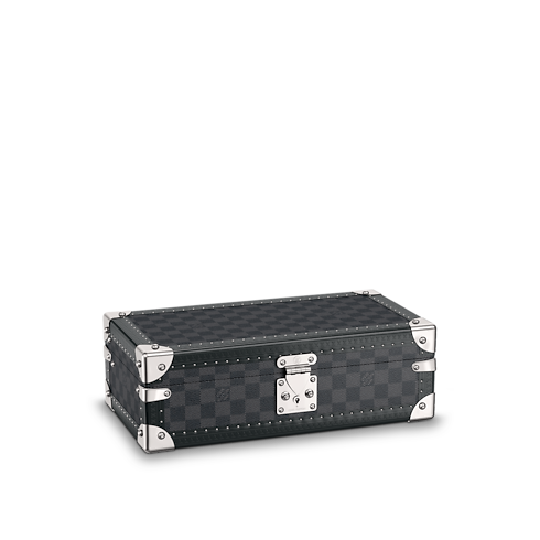 Rương Đựng Đồng Hồ Coffret 8 Montres Damier Graphite Canvas in Đồ Nam's Du lịch Hardsided Luggage collections by Louis Vuitton (Thu phóng sản phẩm)