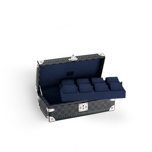 Rương Đựng Đồng Hồ Coffret 8 Montres Damier Graphite Canvas in Đồ Nam's Du lịch Hardsided Luggage collections by Louis Vuitton (Thu phóng sản phẩm)