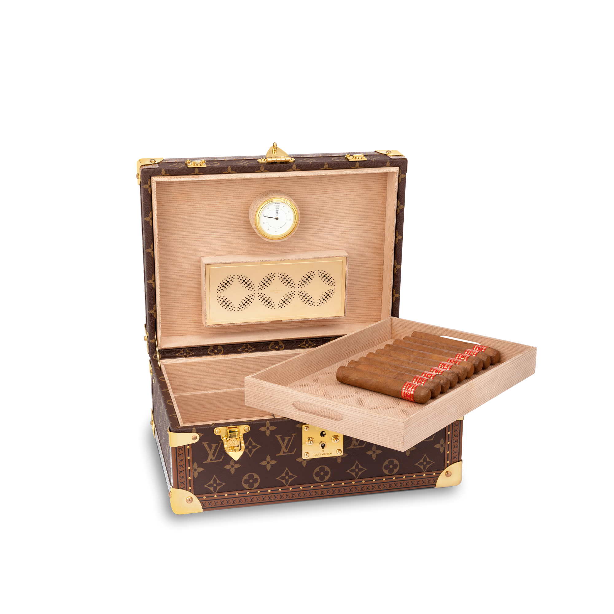Rương Coffret Cigares Monogram in Rương, Phụ kiện du lịch và Trang trí nội thất