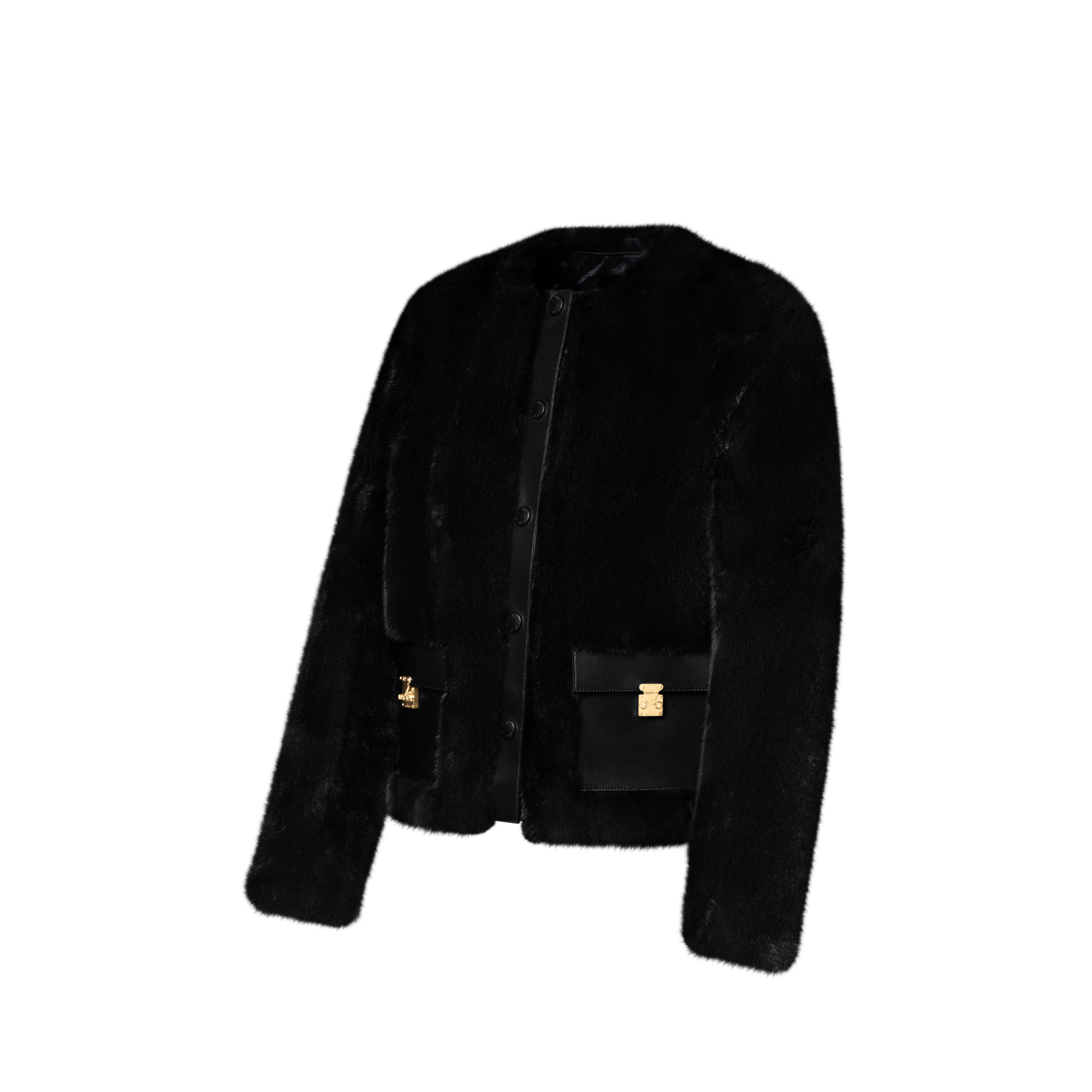 Collarless Mink Jacket W/ Lt Pockets  in Đồ Nữ