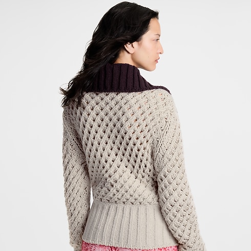 Áo Khoác Dệt Kim in Đồ Nữ's Trang phục Áo khoác ngoài collections by Louis Vuitton (Thu phóng sản phẩm)