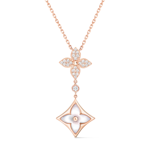 Vòng Cổ Color Blossom Double Star in Trang sức's Danh mục sản phẩm Vòng cổ và Mặt dây chuyền collections by Louis Vuitton (Thu phóng sản phẩm)