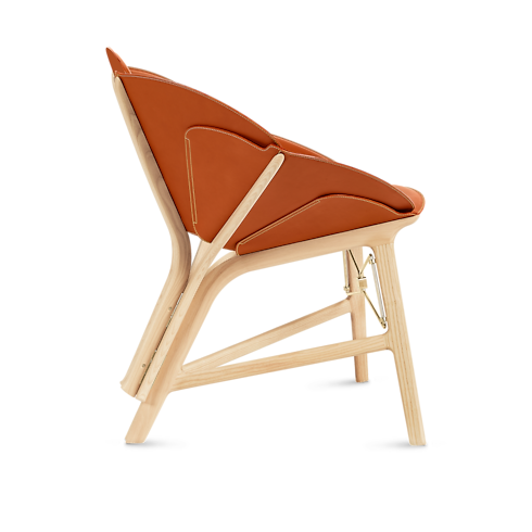 Ghế Concertina Chair - Raw Edges in Rương, Phụ kiện du lịch và Trang trí nội thất's Trang trí nội thất và Nghệ thuật không gian phòng ăn Nội thất collections by Louis Vuitton (Thu phóng sản phẩm)