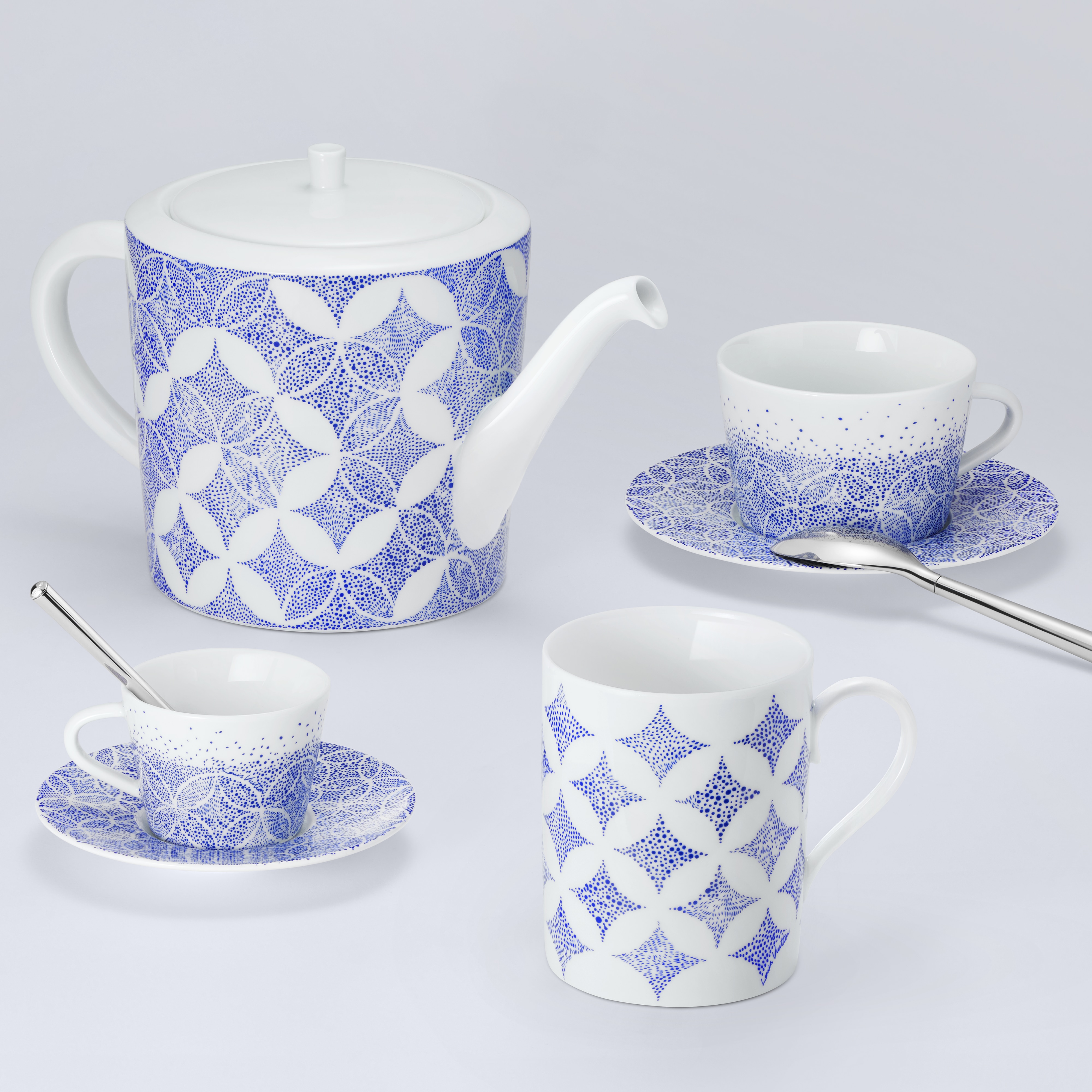 Bộ Chén Uống Trà Và Đĩa Nhỏ Constellation - 2 Bộ  in Rương, Phụ kiện du lịch và Trang trí nội thất