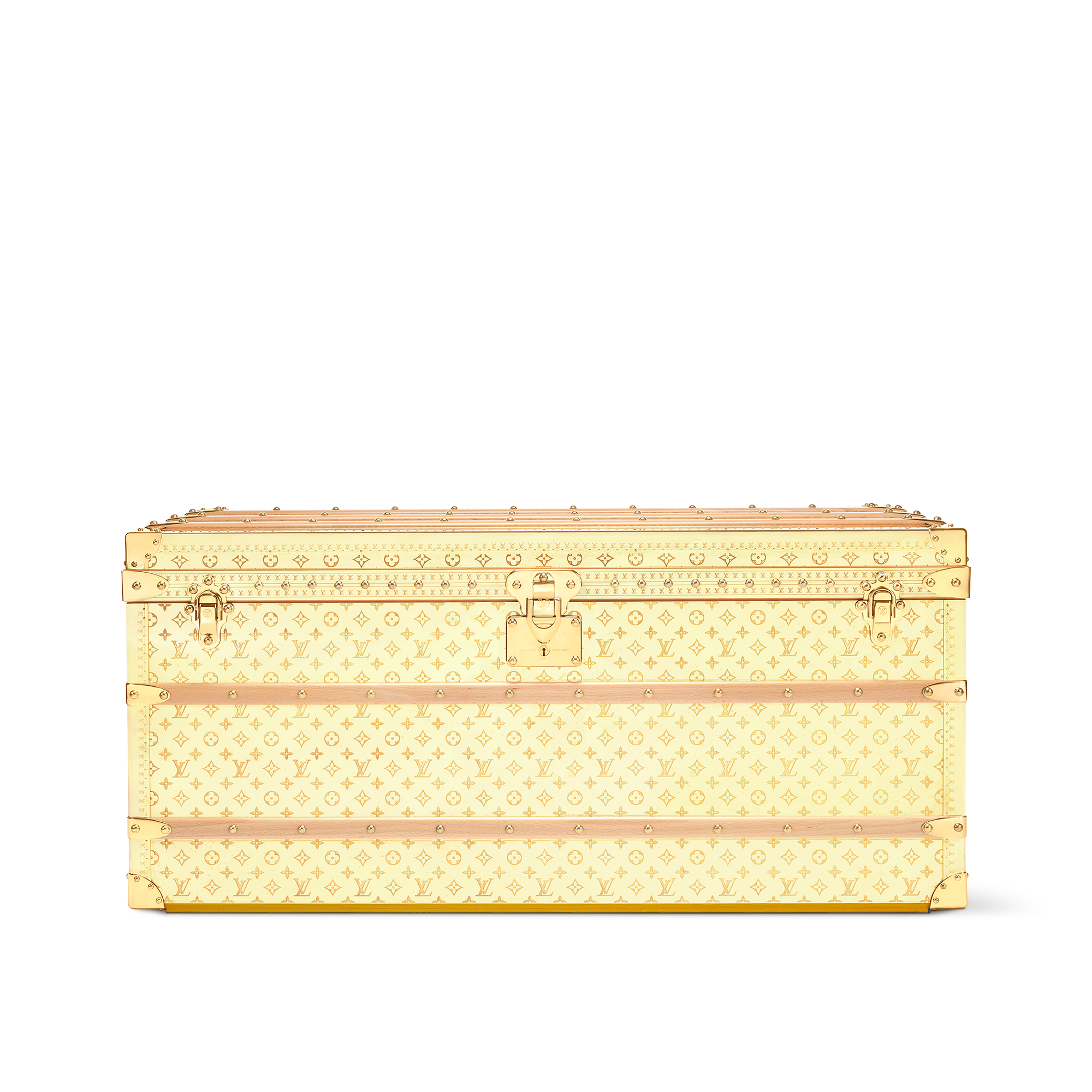 Rương Courrier Lozine 110 LV Brass Túi da chất lượng cao in Rương, Phụ kiện du lịch và Trang trí nội thất
