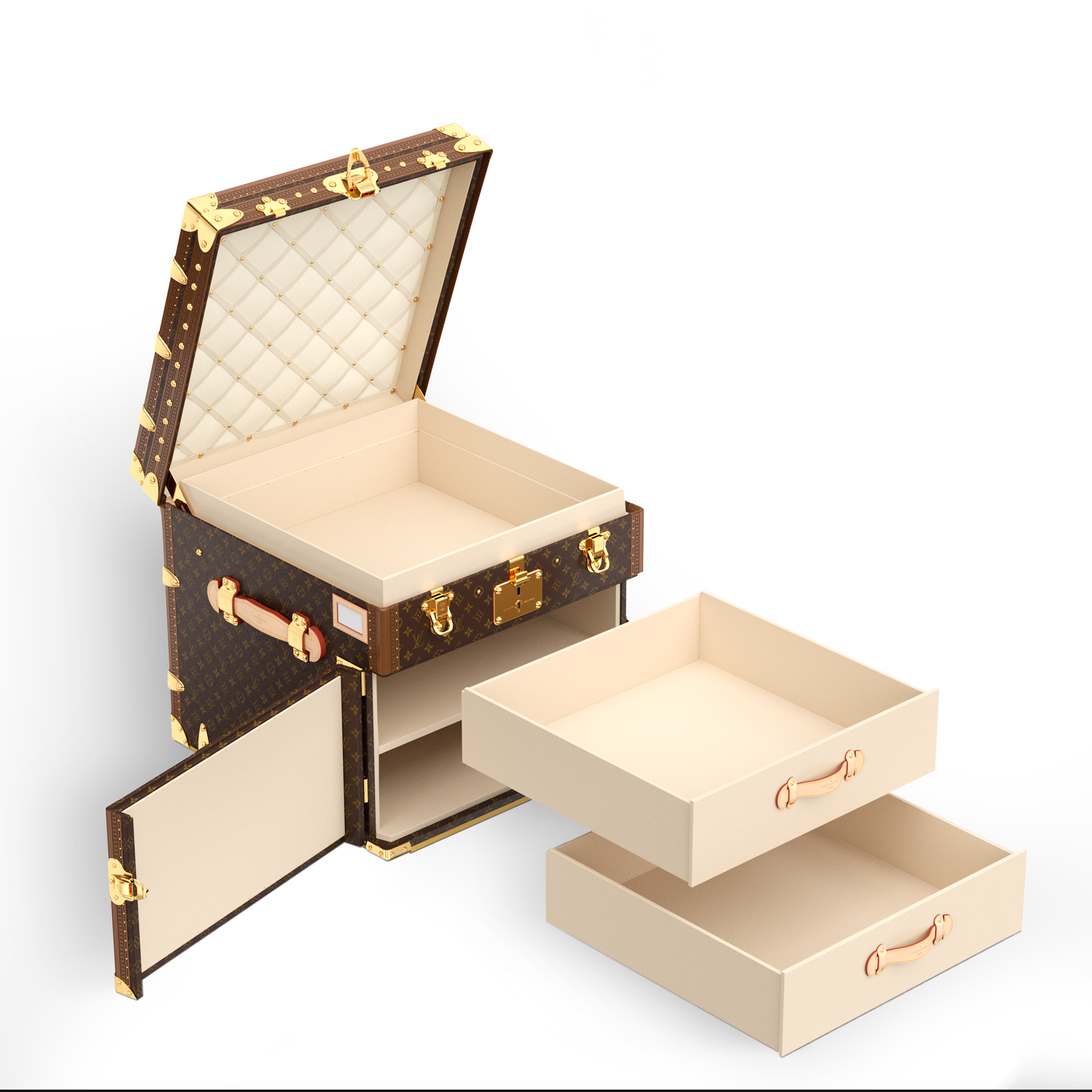 Rương Courrier Lozine Carre Gauche Monogram in Rương, Phụ kiện du lịch và Trang trí nội thất
