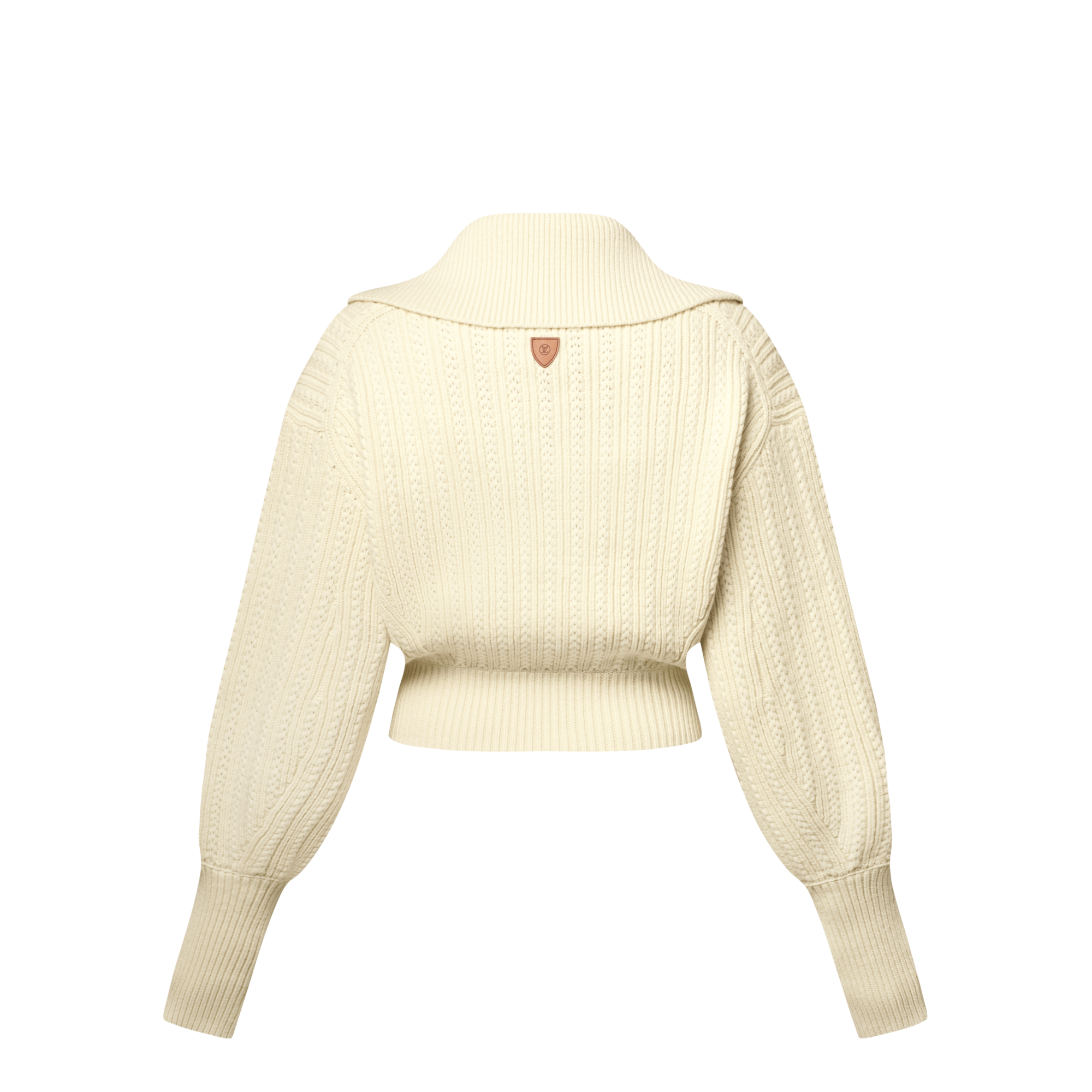 Cropped Rib-Knit Jacket
  in Đồ Nữ