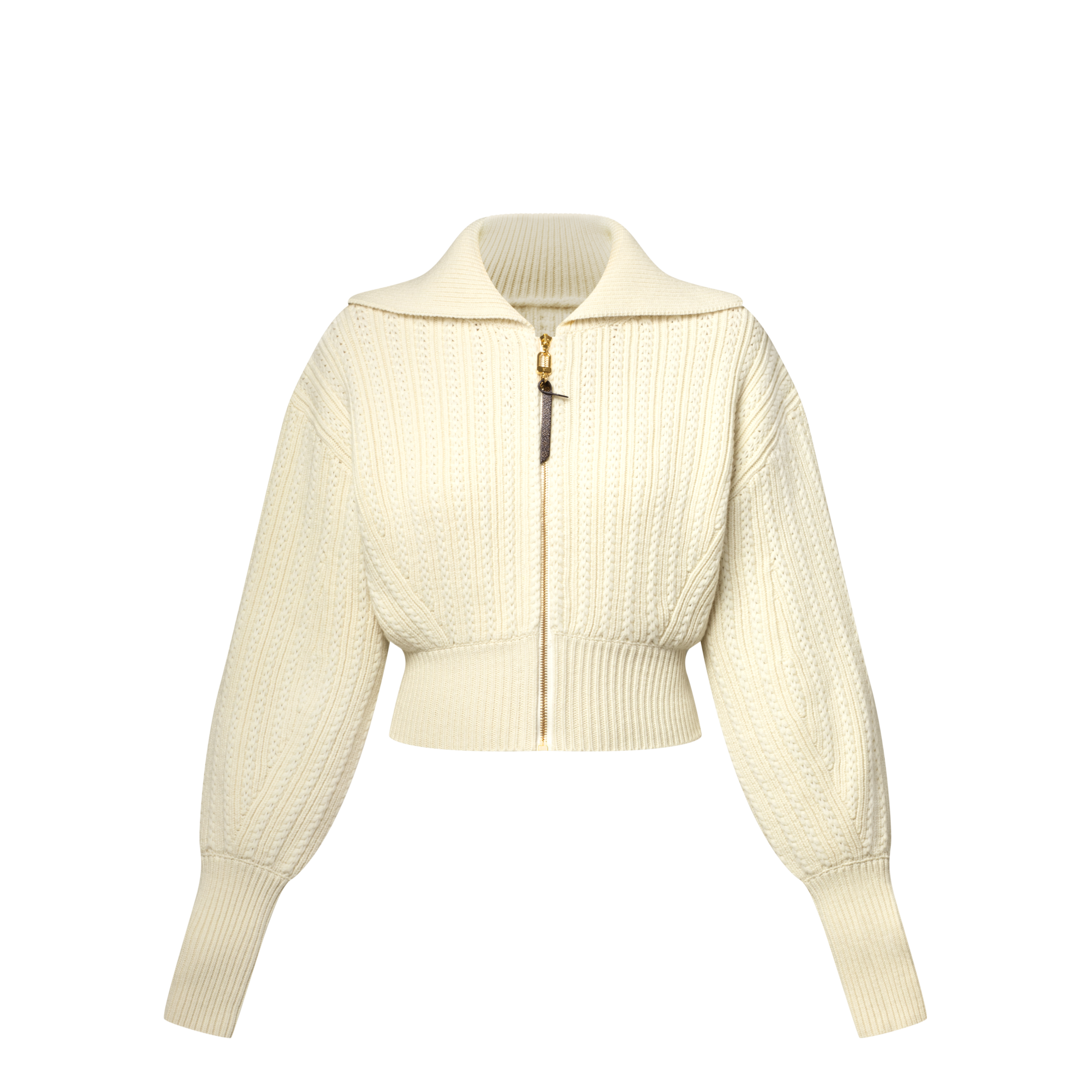 Cropped Rib-Knit Jacket
  in Đồ Nữ