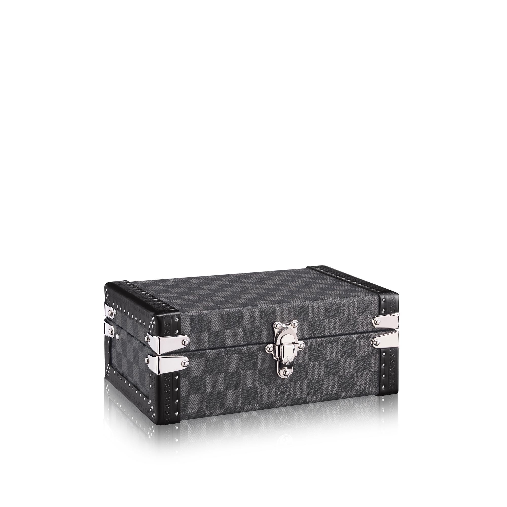 Rương Đựng Khuy Măng Sét Damier Graphite Canvas in Đồ Nam
