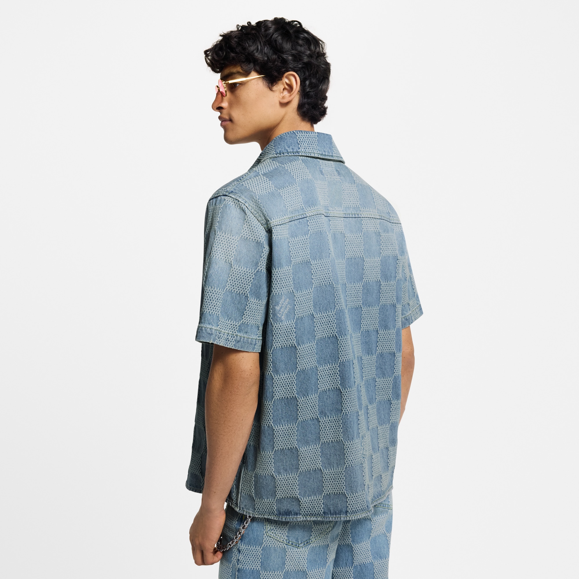 Áo Sơ Mi Họa Tiết Damier 3D  in Đồ Nam