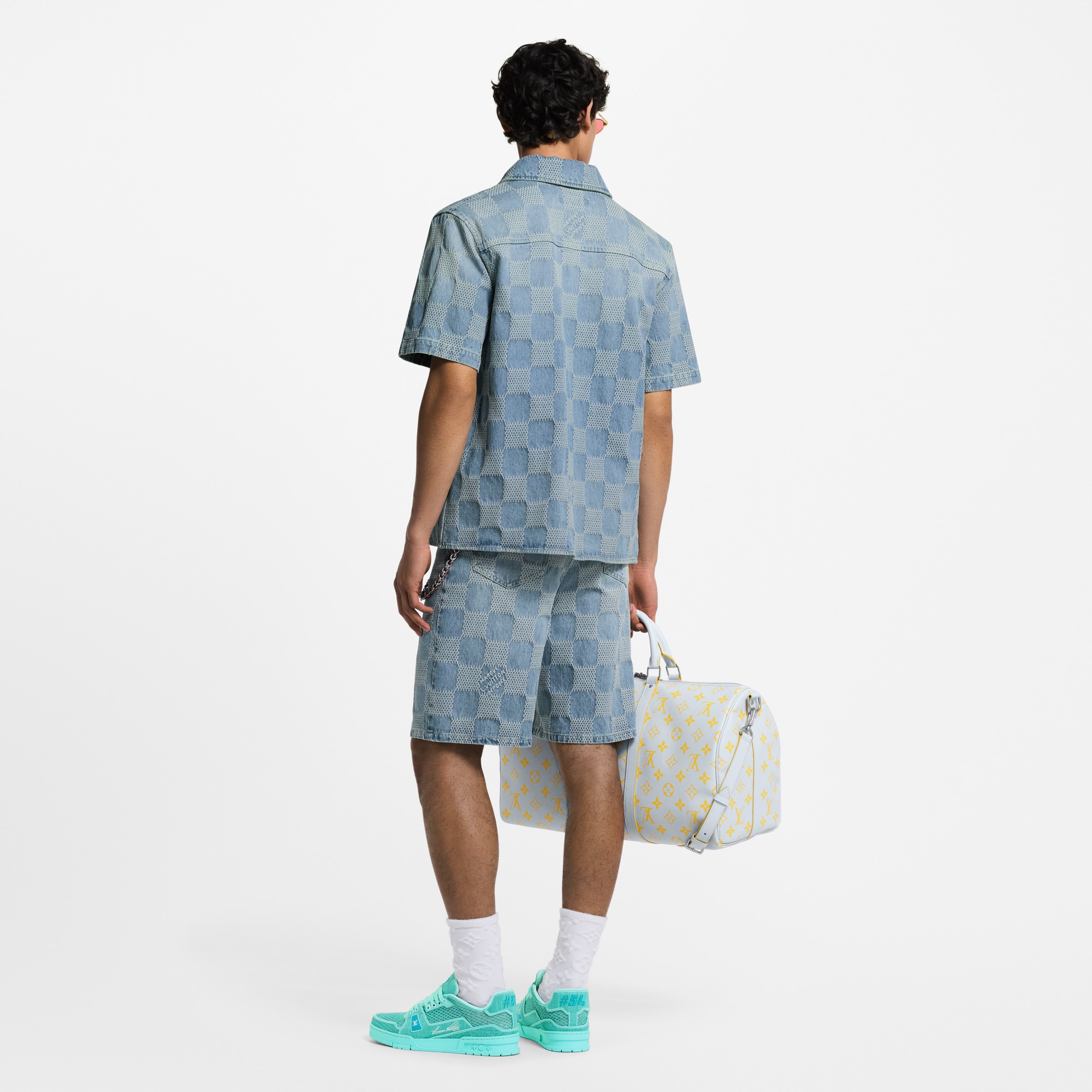 Quần Ngắn Họa Tiết Damier 3D  in Đồ Nam