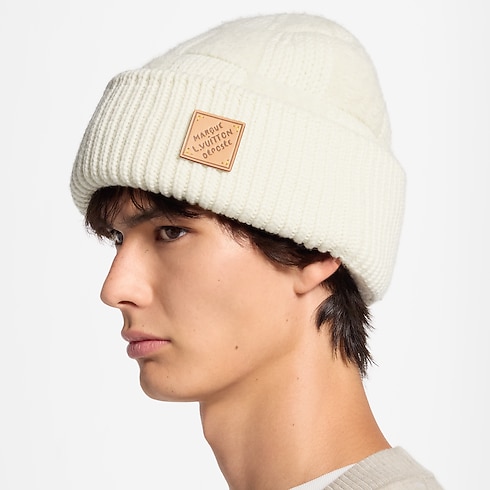 Mũ Len Damier Cloud . in Đồ Nam's Phụ kiện Mũ, mũ len và Găng tay collections by Louis Vuitton (Thu phóng sản phẩm)