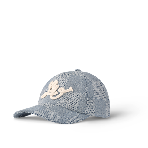 Mũ Lưỡi Trai Damier Denim 3D . in Đồ Nam's Phụ kiện Mũ, mũ len và Găng tay collections by Louis Vuitton (Thu phóng sản phẩm)