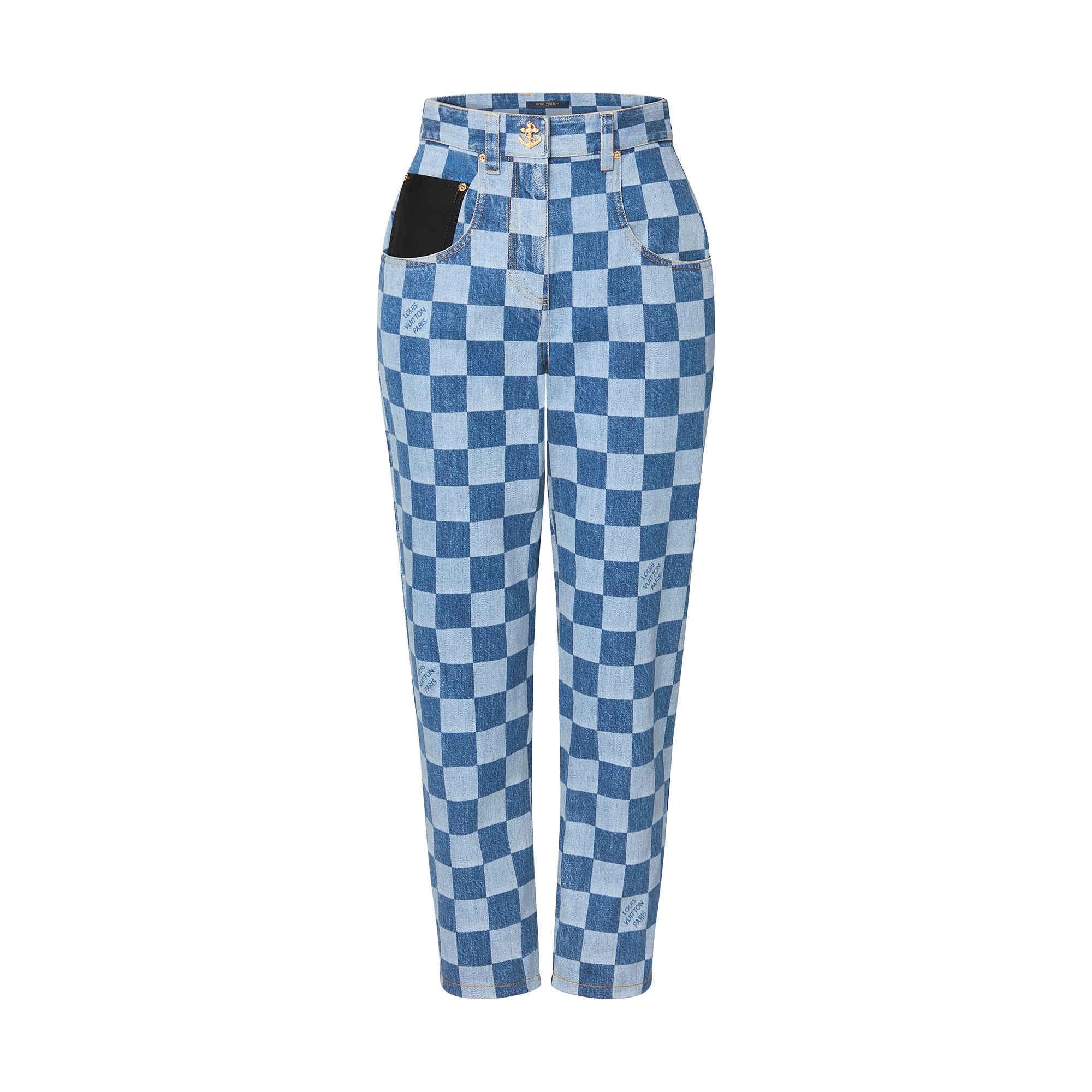 Quần Jean Họa Tiết Damier  in Đồ Nữ